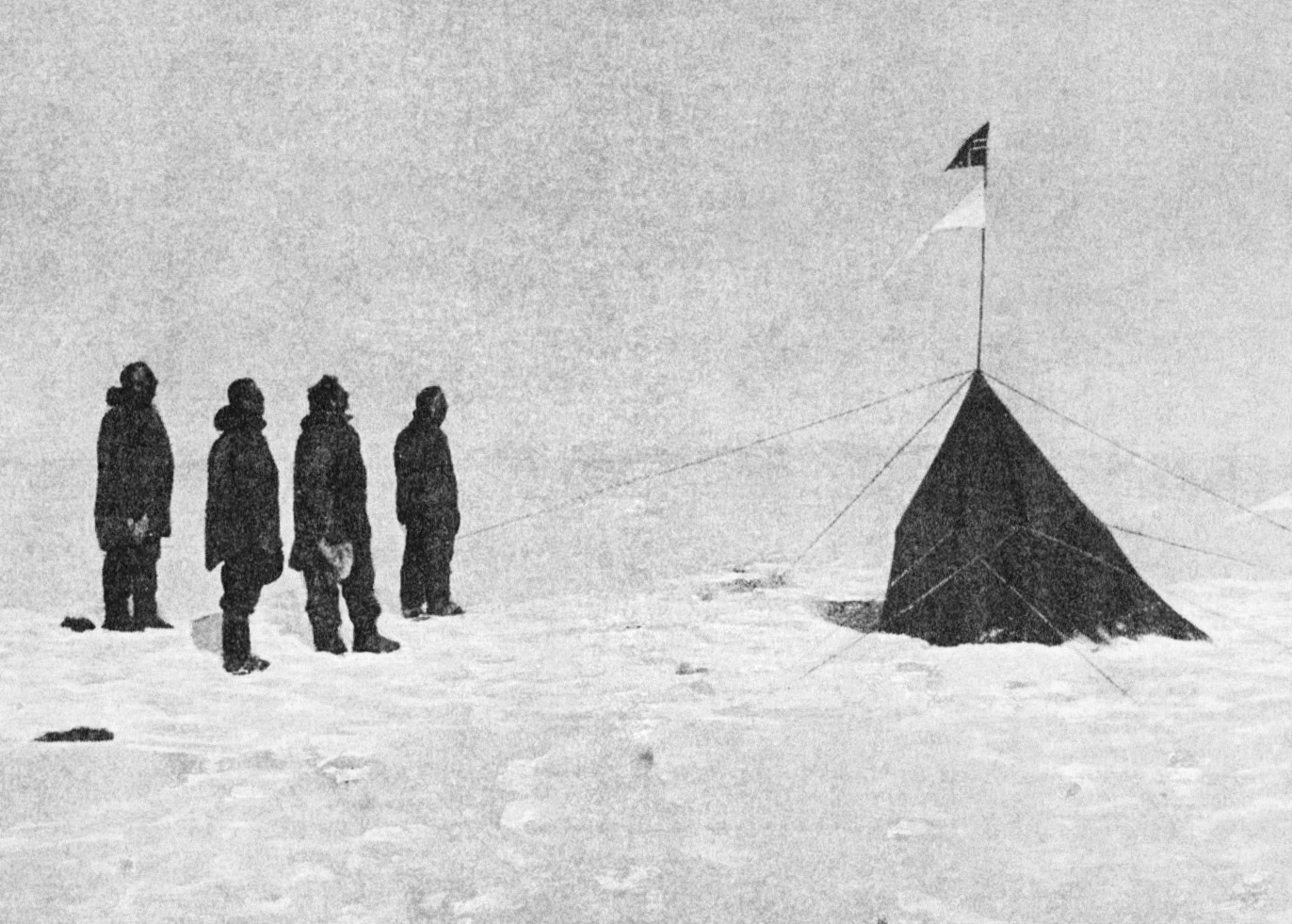 Amundsen's expedition at the South Pole, December 1911