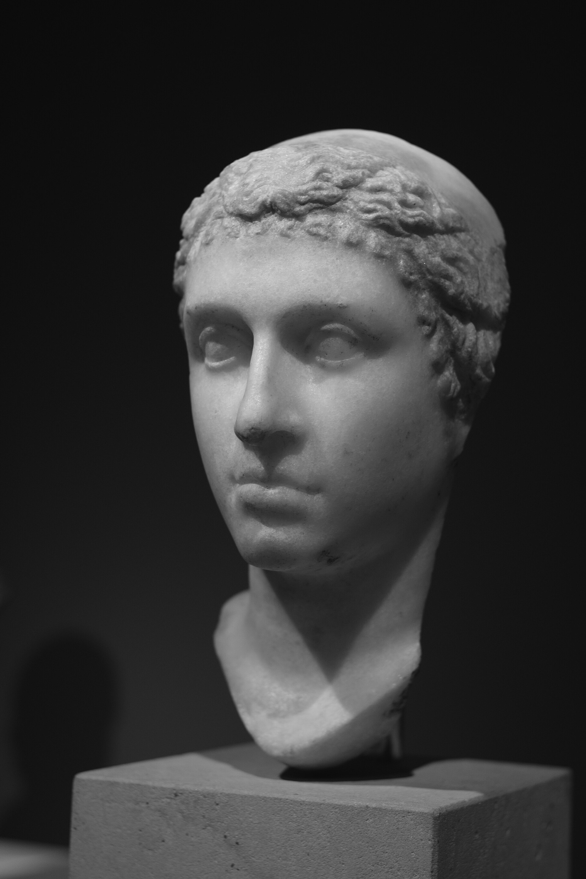 Marble portrait head identified with Cleopatra VII, Altes Museum, Berlin