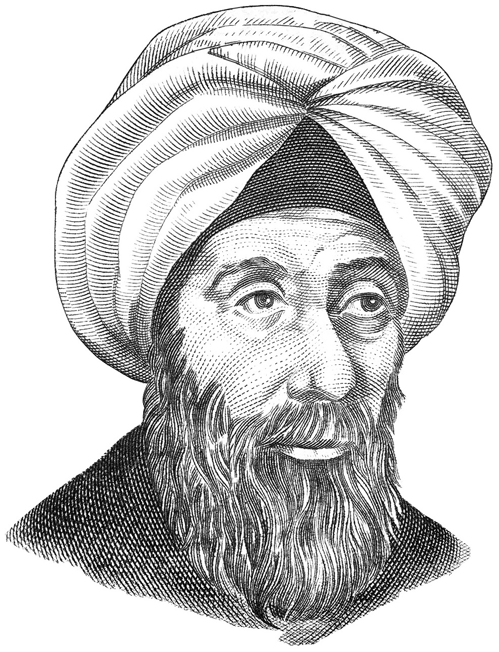 Imaginary modern drawing of Ibn al-Haytham