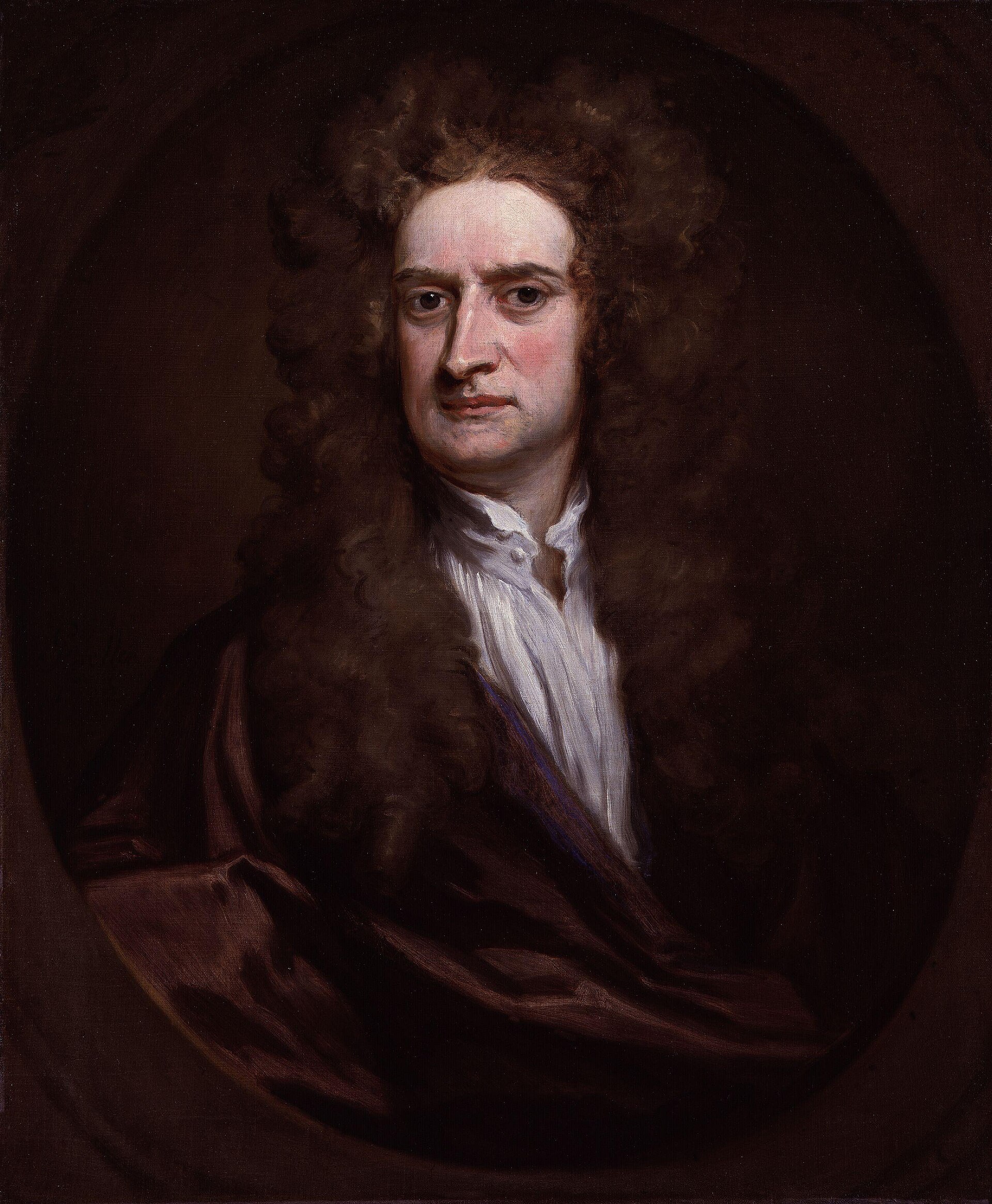 Sir Isaac Newton, oil portrait by Godfrey Kneller, 1702, National Portrait Gallery, London