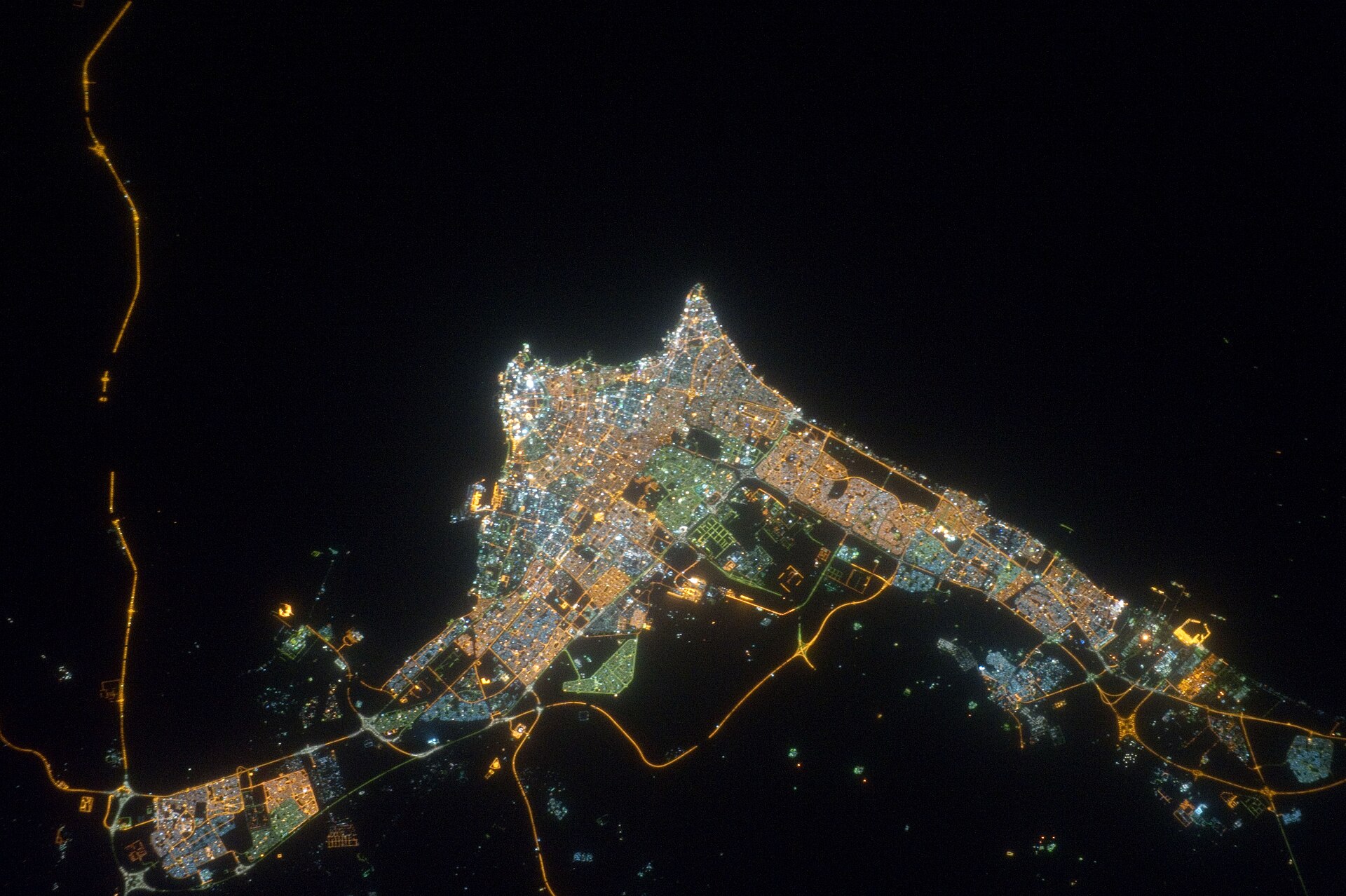 Kuwait seen from the International Space Station