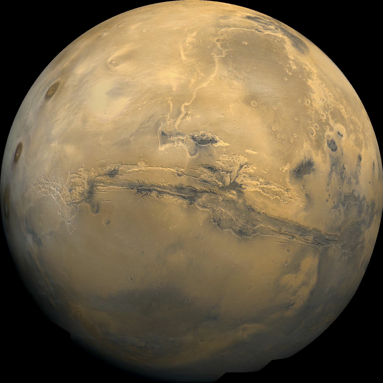 The Valles Marineris hemisphere of Mars