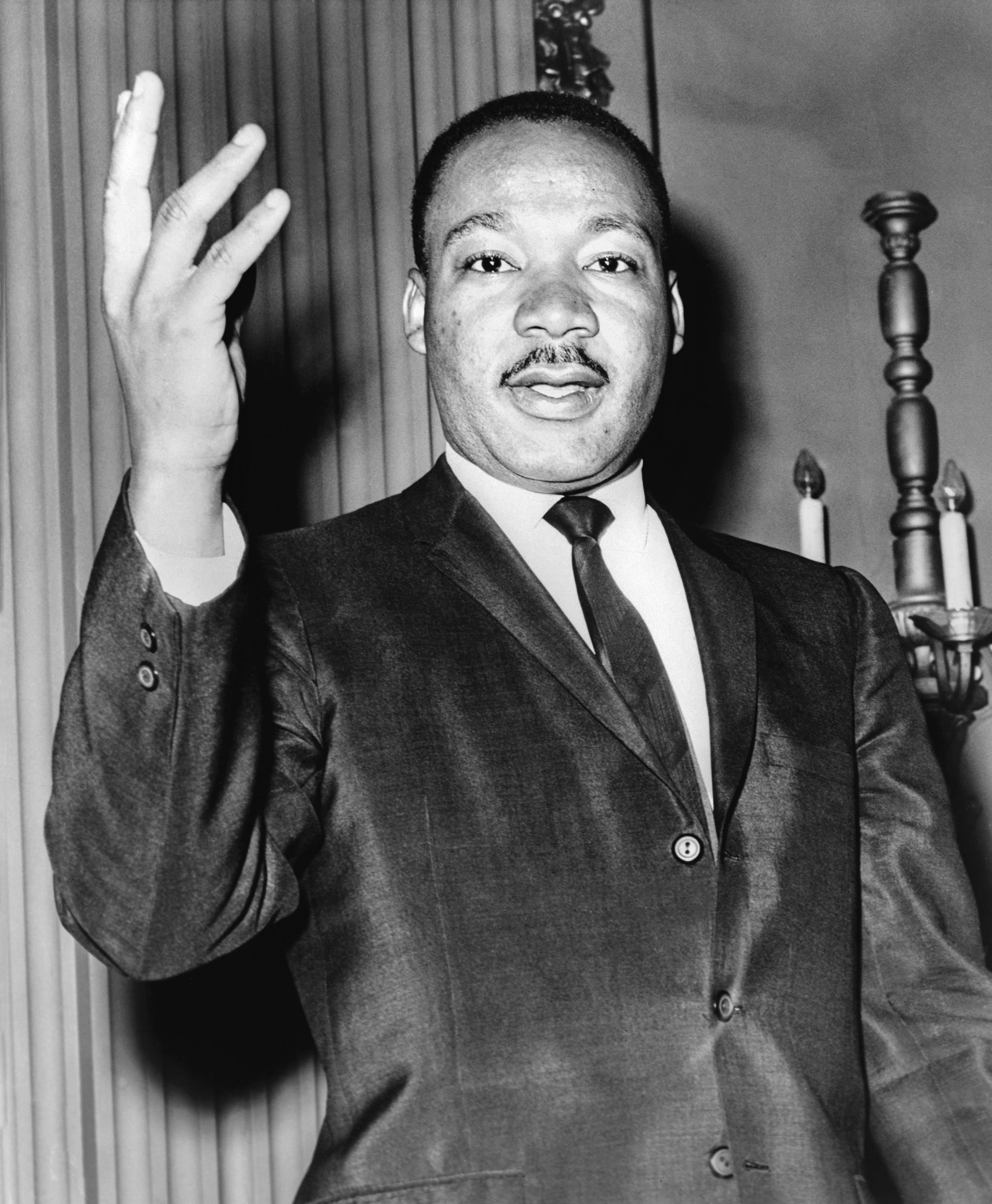 Portrait photograph of Martin Luther King Jr., around 1964