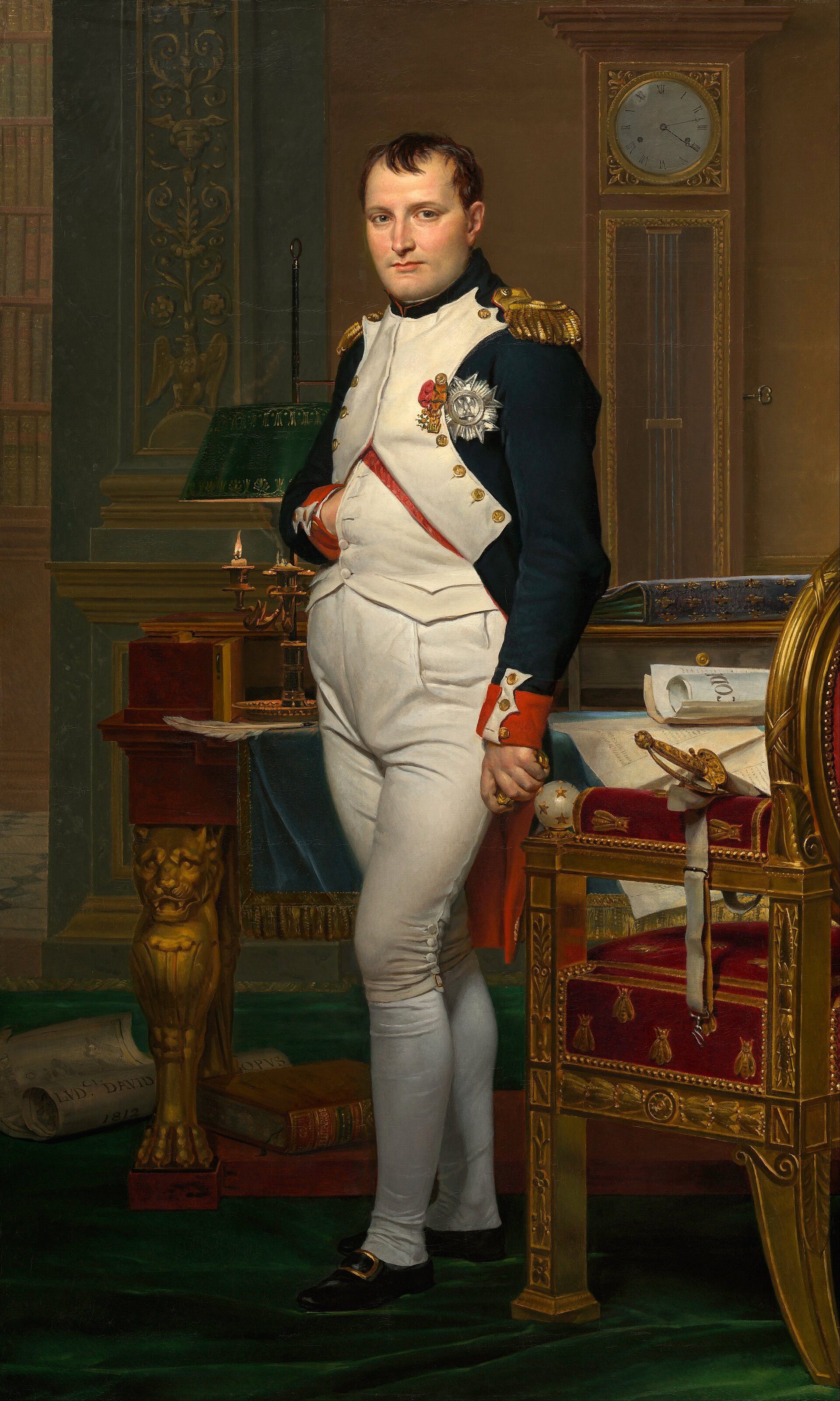 Jacques-Louis David, The Emperor Napoleon in His Study at the Tuileries (1812)