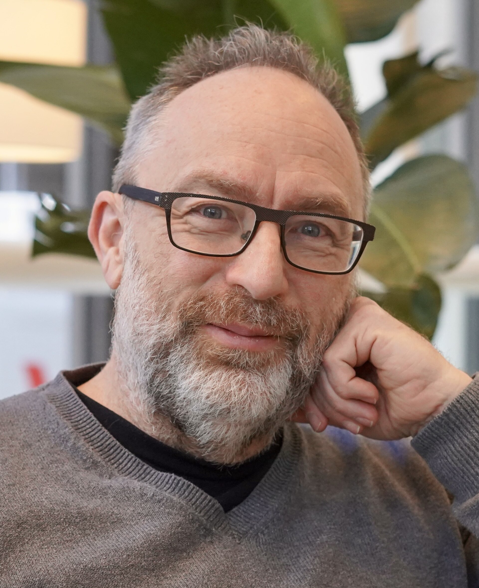 Jimmy Wales, co-founder of Wikipedia, photographed in New York City in March 2023