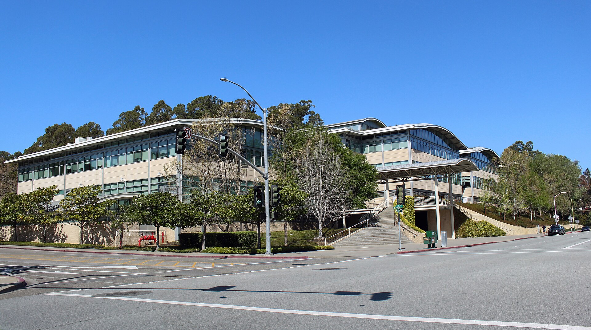 The office building at 901 Cherry Avenue in San Bruno, California, which housed YouTube's headquarters